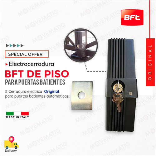 Cerradura Electrica Bft De Piso 220v, Para Porton Batiente