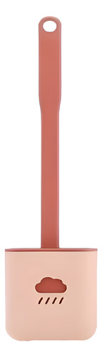Cepillo De Inodoro Flexible De Silicona Mango Largo