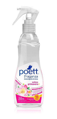 Poett Aromatizador De Telas Sedosa Primavera Gatillo 250 Ml