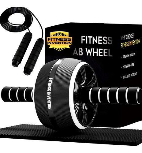 Fitness 3 En 1 Gym Rodillera Rueda Rodillo Ab Abdominal Kit