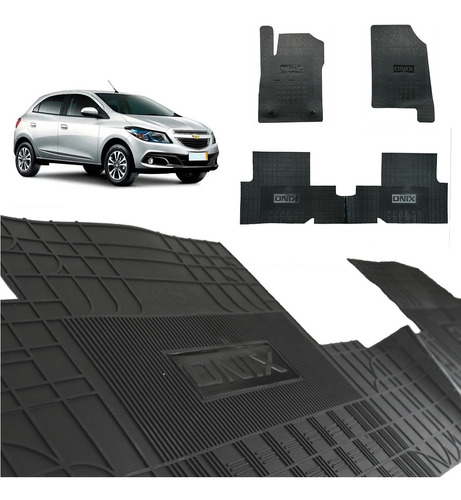 Jogo De Tapete Interno Chevrolet Onix 2014 Super Reforçado