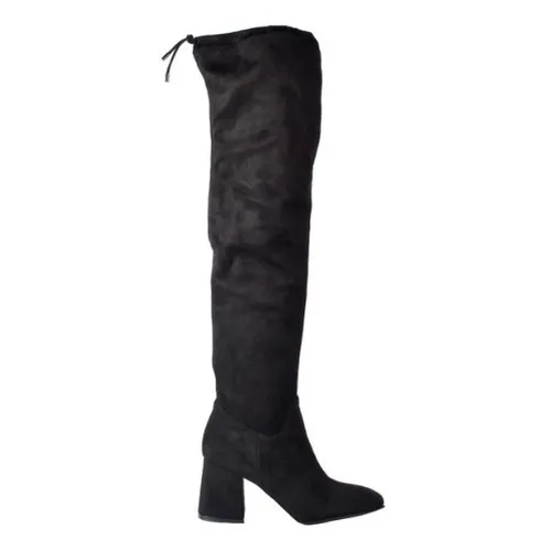 Botas Bucaneras Gamuza Elastizada Mujer Donna Ferraro