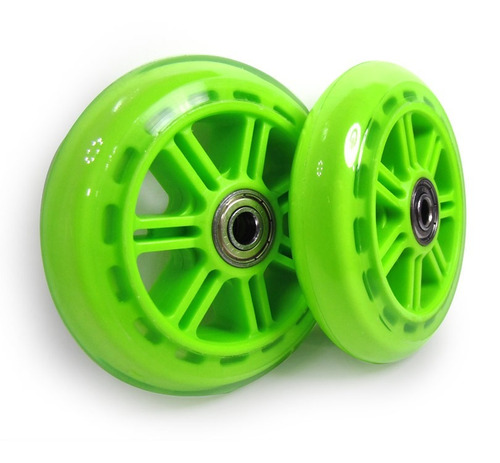 Roda Rodinha Silicone Patins Patinete 2 Unidades 90mm Abec 7