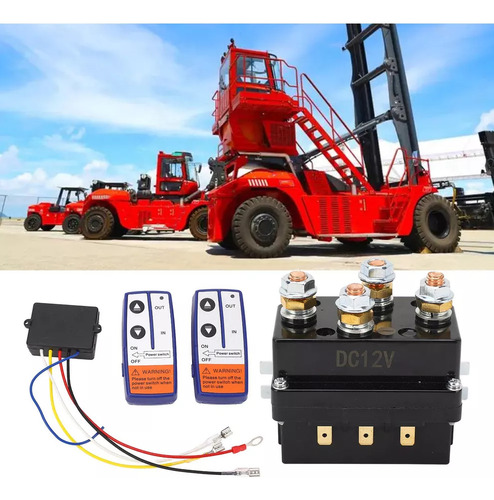 Kit Controle Remoto Relé Guincho Sem Fio 500a 12v