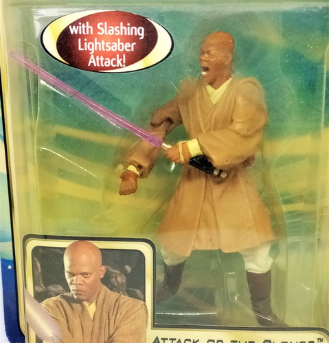 Star Wars Mace Windu Geonosian Rescue #28 Saga Hasbro 3 3/4 (Usado)