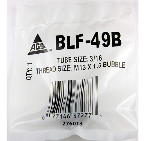 Ags Blf49b Tuerca De Burbuja, 3/16  (m13 X 1.5)