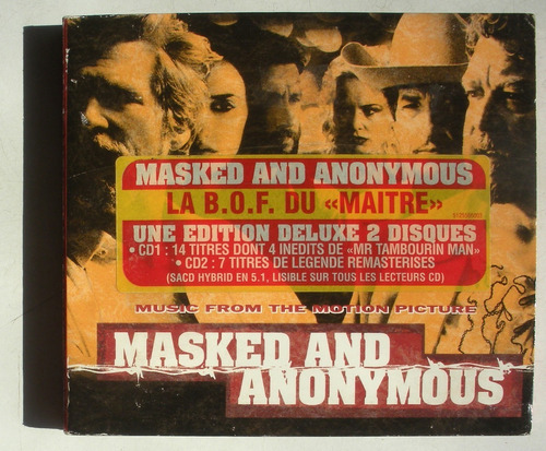 Masked And Anonymous Bob Dyland Soundtrack Bso 2 Cds Imp Usa