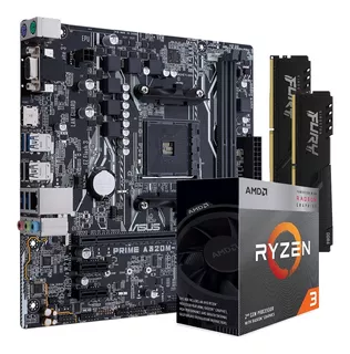 Kit Actualización Asus Amd Ryzen 3 3200g + A320 + 16gb Ram