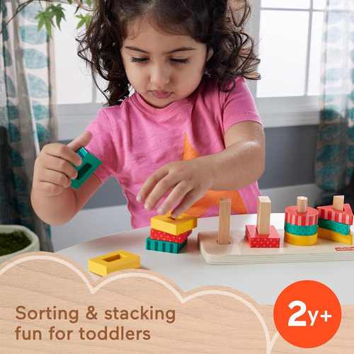 Clasificador de Formas de Madera Juguete para Bebé Fisher-Price