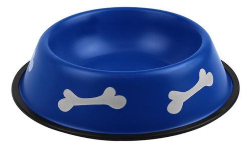 Comedouro Inox Antiderrapante Para Cães Pet Ração E Água 5l Cor Vermelho