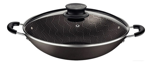 Wok 36 Cm Con Tapa De Vidrio Paris Tramontina