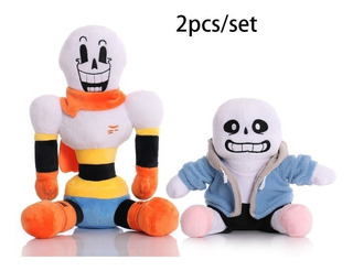 Muñeca De Peluche Undertale Papyrus Sans Para Regalo, 2 Unid