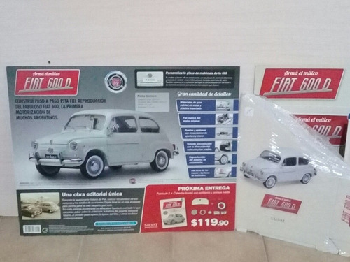 Fiat 600 D. Colección Completa Salvat  1/8.