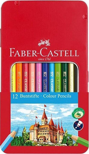 Lapices Faber Castell Hexagonal Lata X 12 Con Ventana