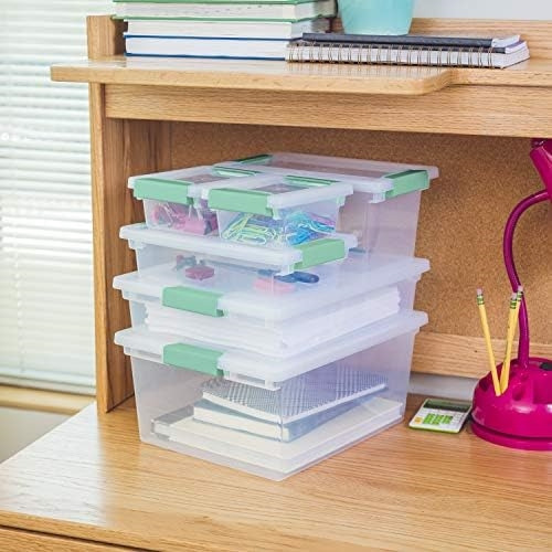 Sterilite - Caja De Almacenamiento Multiusos Con Clip Para A