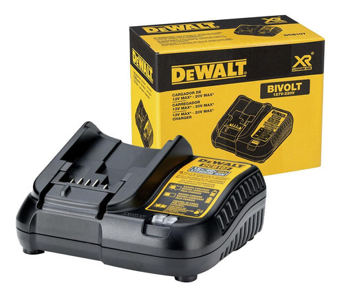 Carregador Baterias Lítio Bivolt Dewalt 12v / 20v Dcb107