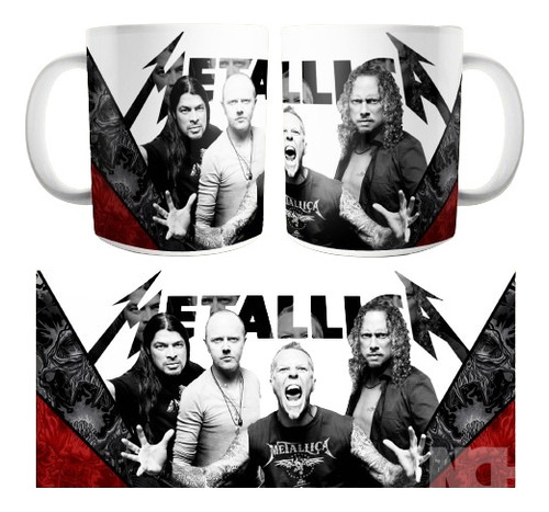 Taza Cerámica Bandas De Rock Internacionales