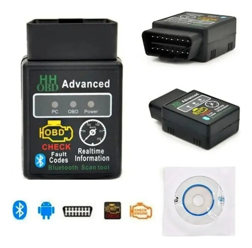 Scanner Elm327 Bluetooth Hh Obd 2 V2.1-