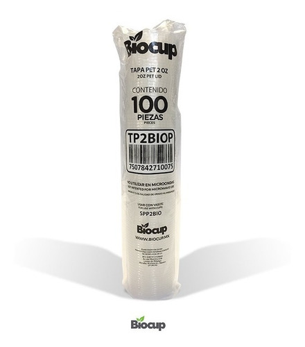 Tapa Pet 2 Oz Biocup C/2000 Pzas