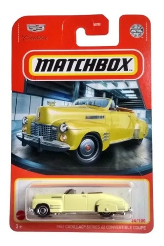 Imagen 1 de 2 de Matchbox 1941 Cadillac Series 62 Convertible Coupe 