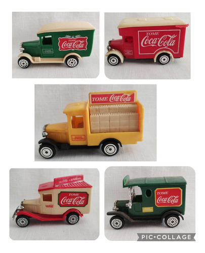 Lote Autitos Miniatura Coca Cola Plásticos 