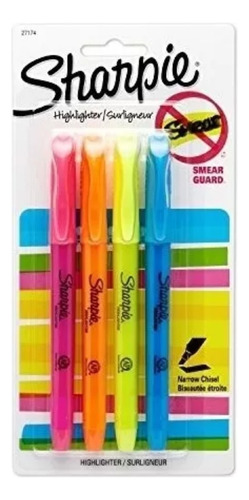 Caneta Marca Texto Sharpie Highlighter/surligneur 04 Cores