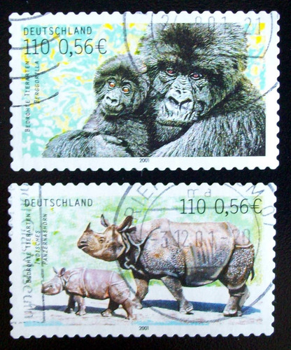 Alemania Fauna, Serie Mi. 2204-5 Protecc Dent 11 Usada L4633