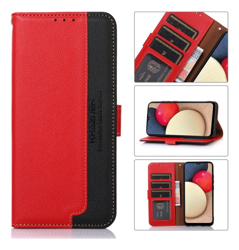 Funda De Cuero Antirrobo Con Rfid Para Xiaomi, Duradero