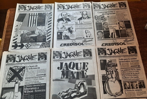 Precio C/u Revista Semanario Jaque 1984 No 49 A 54 Separata 