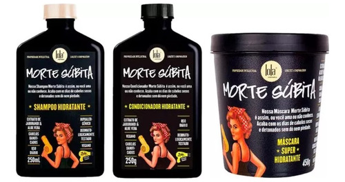 Combo Shampoo + Acondicionador + Mascara Morte Subita Lola