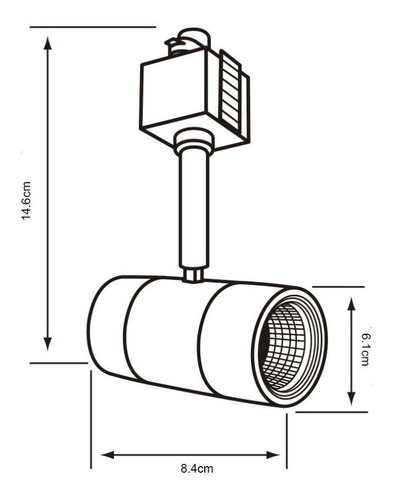 Lampara Led Tecnolite Techo Riel 7.5w Blanco Ysnled-012/b
