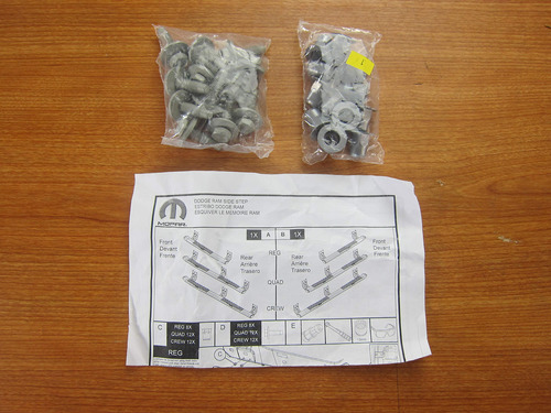 Mopar Dodge Ram Side Step Hardware Kit Montaje Oem