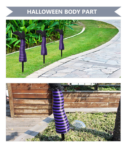 Juguete Con Patas De Bruja Para Halloween Con Decoración De
