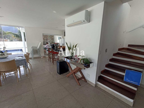 Imagem 6 de 30 de Casa Frente Mar, 4 Suítes, Varanda, Lazer, 4 Vagas - V4068