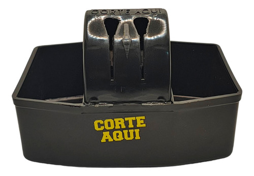 Kit Com 3 Porta Sachês Com Cortador Para Mesa Preto