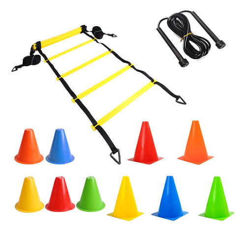 Fitness Speed Agilidad Escalera Kit De Equipo De Entrenamien