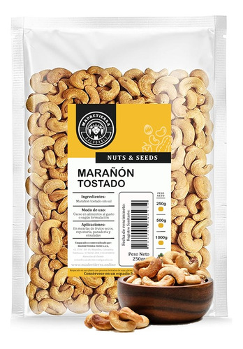 Nuez De Marañón Tostado (250gr) 1/2 Lib - Kg a $116