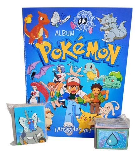 Álbum Pokemón 90´ + Colección Tazos (pack De Regalo)