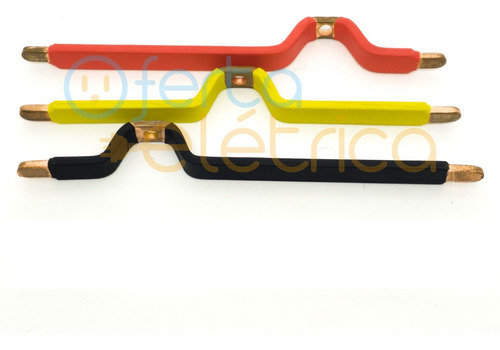Derivação De Cobre Fase R/s/t 35a 12cm Pr Am Vm 200un Mceig