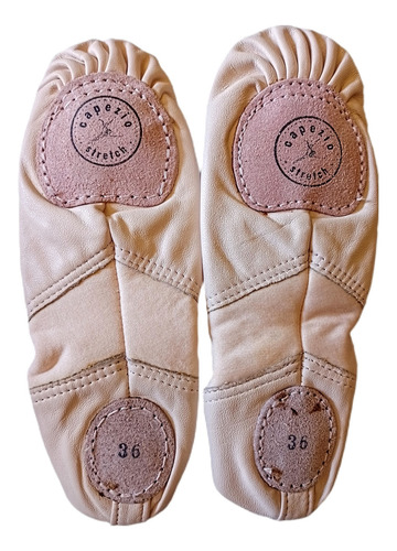 Sapatilha De Ballet Capezio Couro Com Stretch