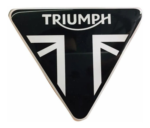 Emblema Adesivo Resinado Escudo Triumph Daytona 7,5x9 Rs07 Cor Adesivo Emblema Gráfico Aplique Escudo Triumph Daytona