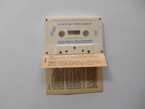 Duncan Dhu El Grito Del Tiempo Casete Edicion Colombia 1989 (Usado)