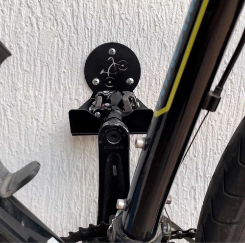 Imagem 2 de 10 de Suporte De Bicicleta P/ Parede, Aço Galvanizado, Decora Bike
