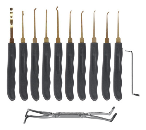 Estuche De Cerrajero Profesional De Púas 28pcs +candado