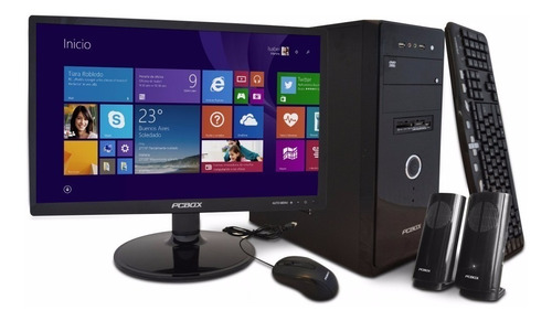 Pcs Completas Monitor Led 22 Full Hd 1tb 4gb Wifi Windows 10