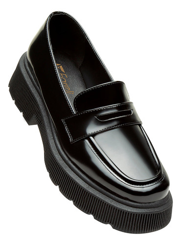 Mocasines Chunky De Mujer Mariana Negro