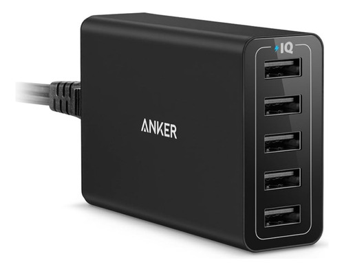 Cargador Carga Rapida 3.0 Original Anker 5 Puertos 40w