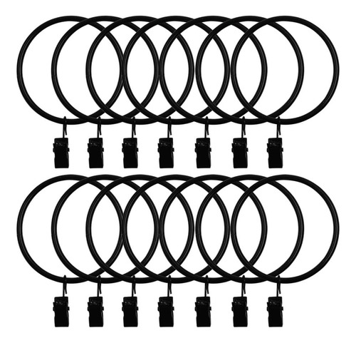 Paquete De 14 Anillos De Cortina De Metal De Hierro Resisten