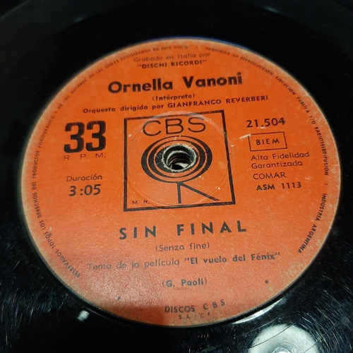 Simple Ornella Vanoni Cbs C23