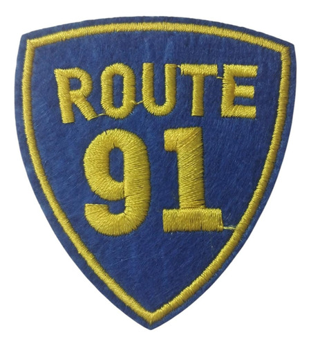 Parche Termoadhesivo Route Ruta 91 Azul Y Amarillo